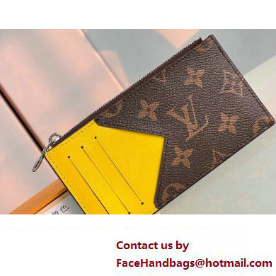 Louis Vuitton Monogram Canvas Coin Card Holder M82910 Yellow 2024