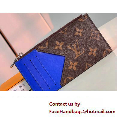 Louis Vuitton Monogram Canvas Coin Card Holder M82911 Blue 2024 - Click Image to Close