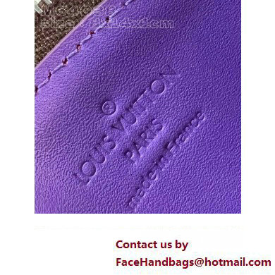 Louis Vuitton Monogram Canvas Coin Card Holder M82914 Purple 2024