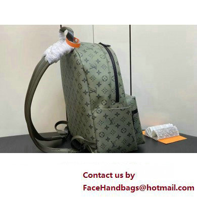 Louis Vuitton Monogram Canvas Discovery Backpack PM Bag M46802 Khaki Green/Vermillion Red 2023