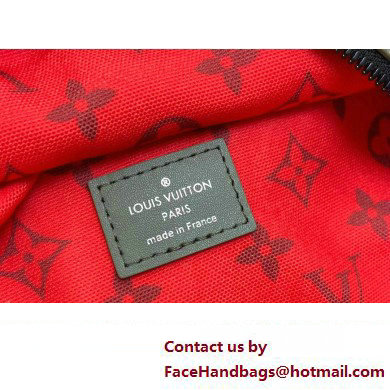 Louis Vuitton Monogram Canvas Discovery Backpack PM Bag M46802 Khaki Green/Vermillion Red 2023