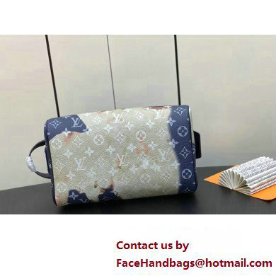 Louis Vuitton Monogram Canvas Dopp Kit Toilet Pouch Bag M46696 Blue 2023