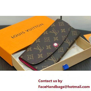 Louis Vuitton Monogram Canvas Emilie Wallet Fuchsia 2024