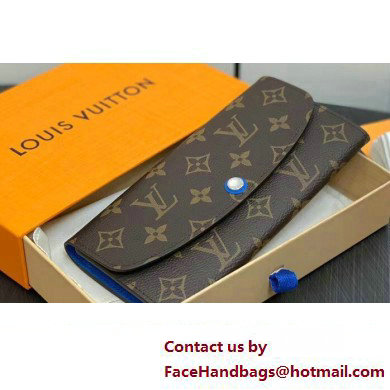 Louis Vuitton Monogram Canvas Emilie Wallet M82919 Blue 2024 - Click Image to Close