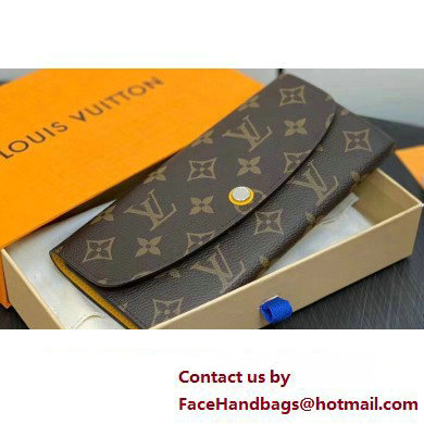 Louis Vuitton Monogram Canvas Emilie Wallet M82920 Yellow 2024