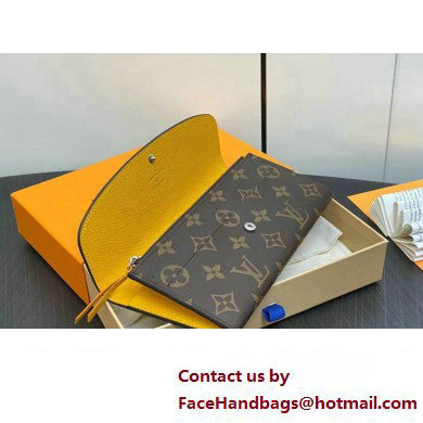 Louis Vuitton Monogram Canvas Emilie Wallet M82920 Yellow 2024