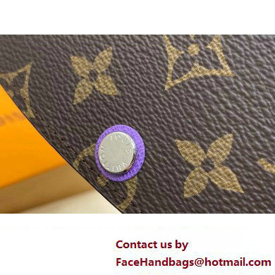 Louis Vuitton Monogram Canvas Emilie Wallet Purple 2024