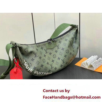 Louis Vuitton Monogram Canvas Hamac Bag M23779 Khaki Green/Vermillion Red 2023