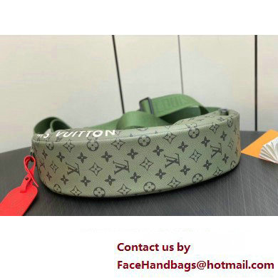 Louis Vuitton Monogram Canvas Hamac Bag M23779 Khaki Green/Vermillion Red 2023