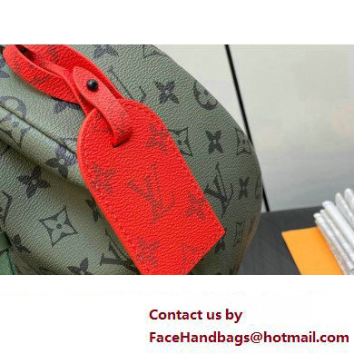 Louis Vuitton Monogram Canvas Hamac Bag M23779 Khaki Green/Vermillion Red 2023