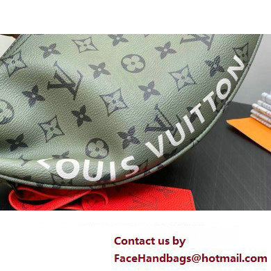 Louis Vuitton Monogram Canvas Hamac Bag M23779 Khaki Green/Vermillion Red 2023