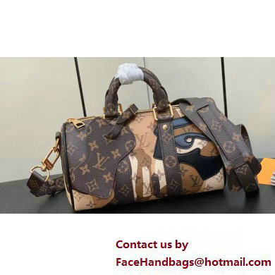 Louis Vuitton Monogram Canvas Keepall Bandouliere 25 Bag M46678 Brown 2023