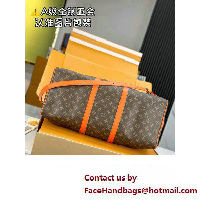 Louis Vuitton Monogram Canvas Keepall Bandouliere 50 Bag M46770 Orange 2024