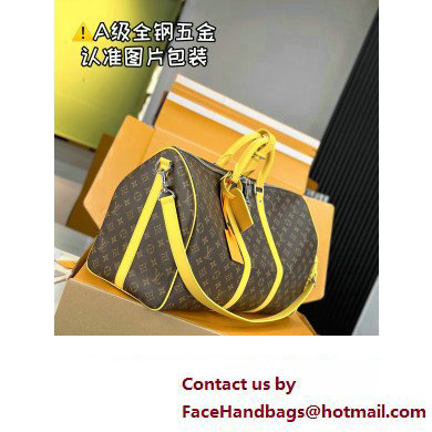 Louis Vuitton Monogram Canvas Keepall Bandouliere 50 Bag M46771 Yellow 2024