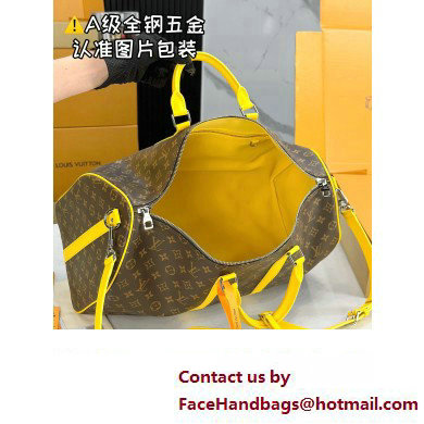 Louis Vuitton Monogram Canvas Keepall Bandouliere 50 Bag M46771 Yellow 2024