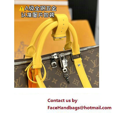 Louis Vuitton Monogram Canvas Keepall Bandouliere 50 Bag M46771 Yellow 2024