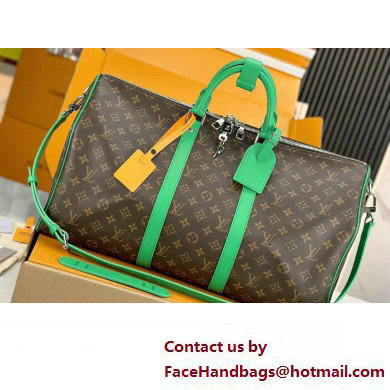 Louis Vuitton Monogram Canvas Keepall Bandouliere 50 Bag M46774 Green 2024 - Click Image to Close