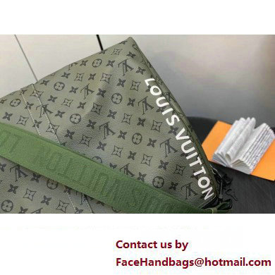 Louis Vuitton Monogram Canvas Keepall Bandouliere 55 Bag M23963 Khaki Green/Vermillion Red 2023