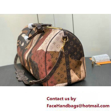 Louis Vuitton Monogram Canvas Keepall Bandouliere 55 Bag M46777 Brown 2023