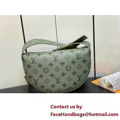 Louis Vuitton Monogram Canvas LV Moon Crossbody Bag M23838 Khaki Green/Vermillion Red 2023