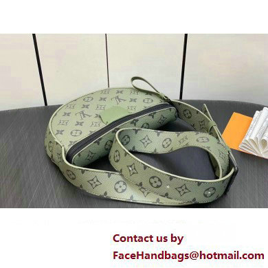 Louis Vuitton Monogram Canvas LV Moon Crossbody Bag M23838 Khaki Green/Vermillion Red 2023