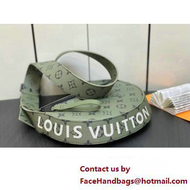 Louis Vuitton Monogram Canvas LV Moon Crossbody Bag M23838 Khaki Green/Vermillion Red 2023