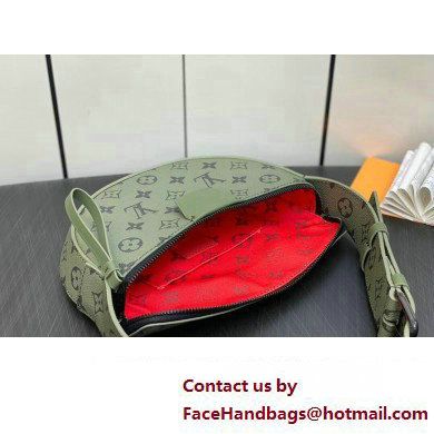 Louis Vuitton Monogram Canvas LV Moon Crossbody Bag M23838 Khaki Green/Vermillion Red 2023