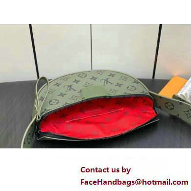 Louis Vuitton Monogram Canvas LV Moon Crossbody Bag M23838 Khaki Green/Vermillion Red 2023