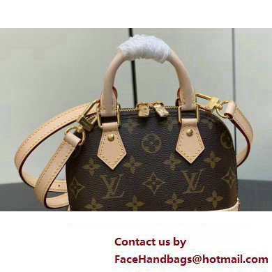 Louis Vuitton Monogram Canvas Nano Alma Bag M82717 Brown 2023