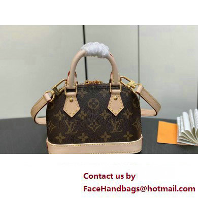 Louis Vuitton Monogram Canvas Nano Alma Bag M82717 Brown 2023