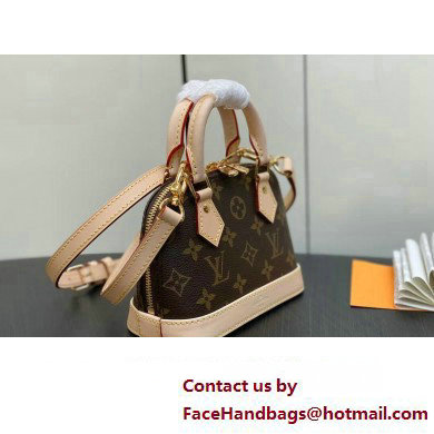 Louis Vuitton Monogram Canvas Nano Alma Bag M82717 Brown 2023