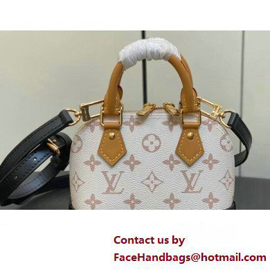 Louis Vuitton Monogram Canvas Nano Alma Bag M82717 White 2023