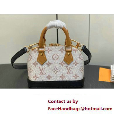 Louis Vuitton Monogram Canvas Nano Alma Bag M82717 White 2023