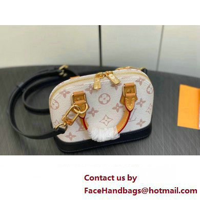 Louis Vuitton Monogram Canvas Nano Alma Bag M82717 White 2023