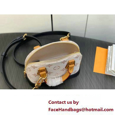 Louis Vuitton Monogram Canvas Nano Alma Bag M82717 White 2023