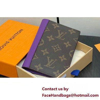 Louis Vuitton Monogram Canvas Passport Cover M28268 Purple 2024