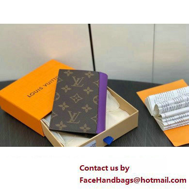 Louis Vuitton Monogram Canvas Passport Cover M28268 Purple 2024