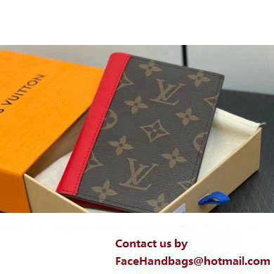 Louis Vuitton Monogram Canvas Passport Cover M82862 Red 2024 - Click Image to Close