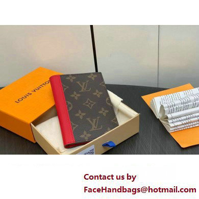 Louis Vuitton Monogram Canvas Passport Cover M82862 Red 2024