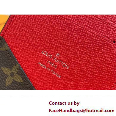 Louis Vuitton Monogram Canvas Passport Cover M82862 Red 2024