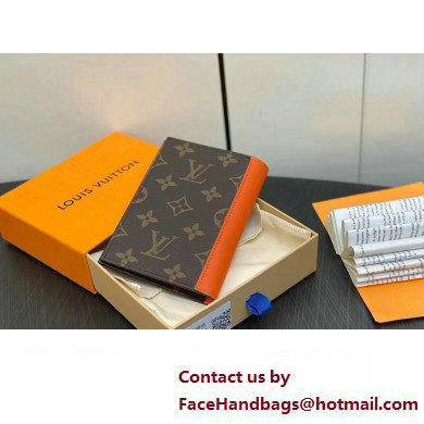 Louis Vuitton Monogram Canvas Passport Cover M82863 Orange 2024