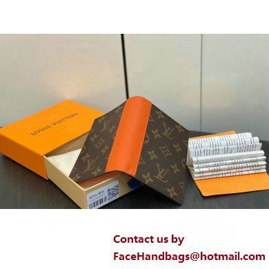 Louis Vuitton Monogram Canvas Passport Cover M82863 Orange 2024