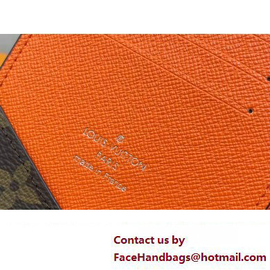 Louis Vuitton Monogram Canvas Passport Cover M82863 Orange 2024