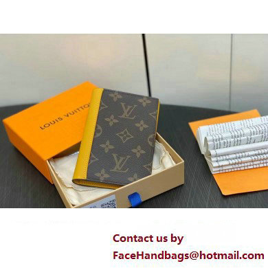 Louis Vuitton Monogram Canvas Passport Cover M82864 Yellow 2024