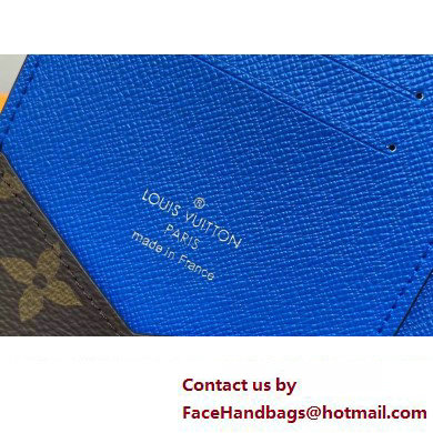 Louis Vuitton Monogram Canvas Passport Cover M82865 Blue 2024