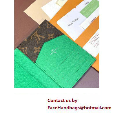 Louis Vuitton Monogram Canvas Passport Cover M82867 Green 2024