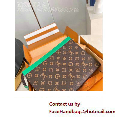 Louis Vuitton Monogram Canvas Pochette Voyage MM Bag M82854 Green 2024