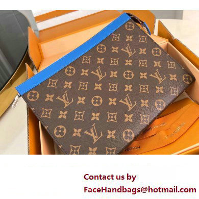 Louis Vuitton Monogram Canvas Pochette Voyage MM Bag M82856 Blue 2024