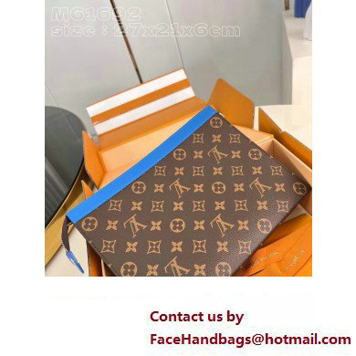 Louis Vuitton Monogram Canvas Pochette Voyage MM Bag M82856 Blue 2024