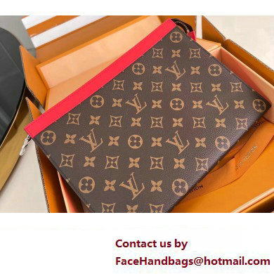 Louis Vuitton Monogram Canvas Pochette Voyage MM Bag M82857 Red 2024